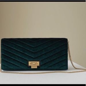 Reiss Audley Emerald Clutch
